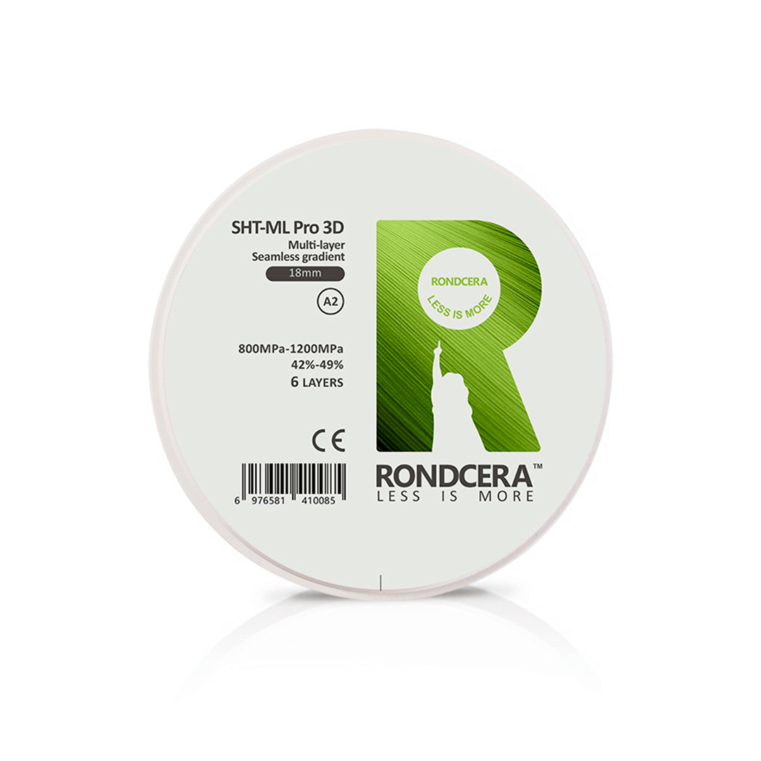 Rondcera SHT-ML Pro 3D диск циркониевый многослойный, 10 мм