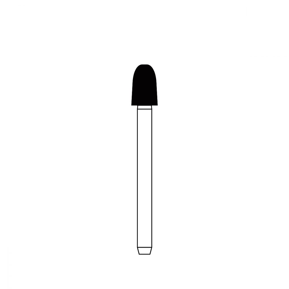 Diamond Bur FG - 3131 бор стоматологический алмазный MICRODONT для турбинного наконечника, форма конусная, закругленная кромка