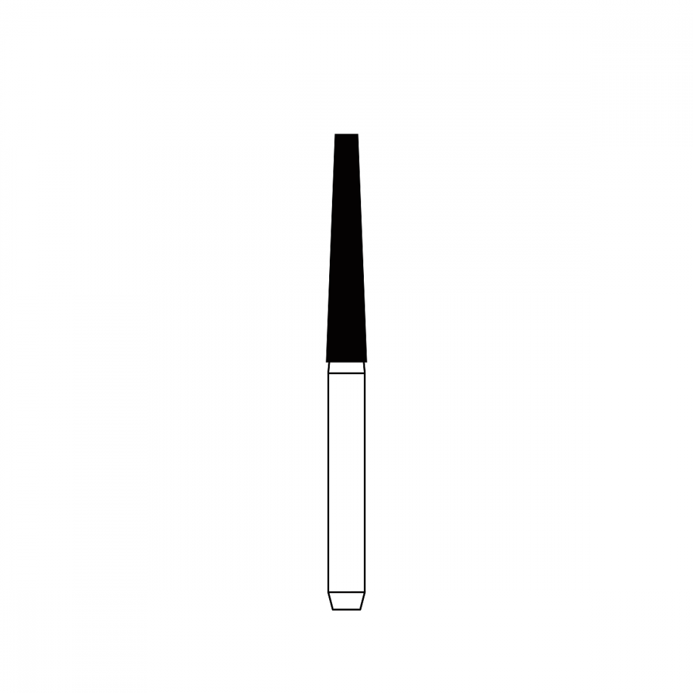 Diamond Bur FG - 4072C бор стоматологический алмазный MICRODONT для турбинного наконечника, форма конусная, усеченный, полусферический