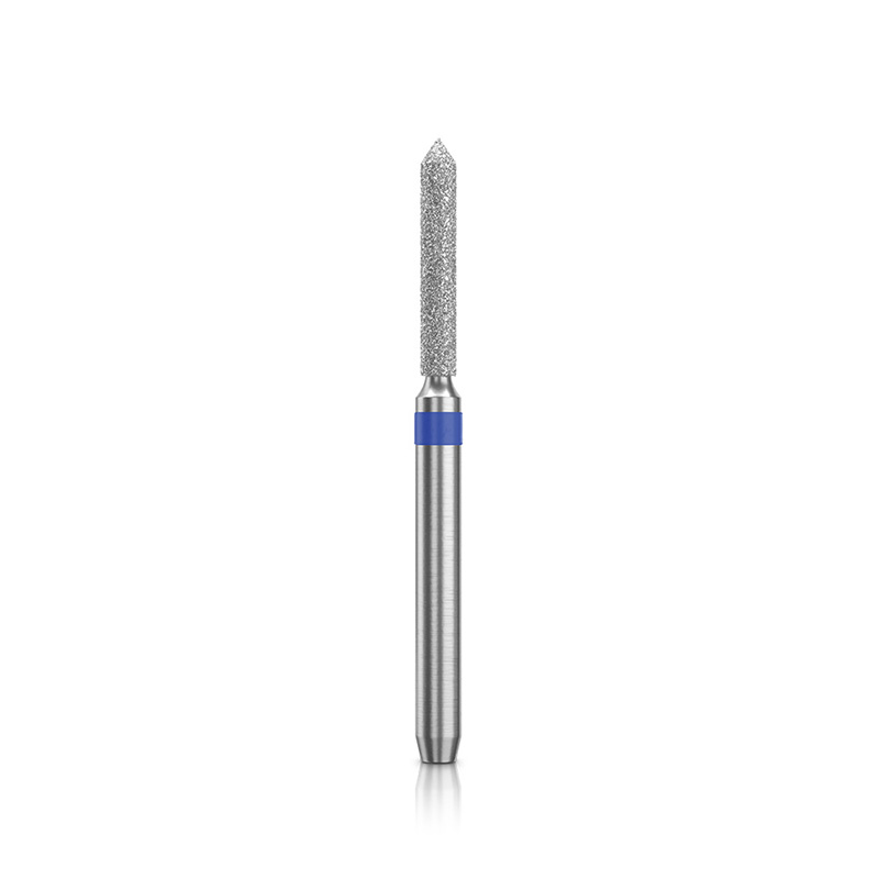 Diamond Bur FG - 3122 бор стоматологический алмазный MICRODONT для турбинного наконечника, форма цилиндрическая, острый конец