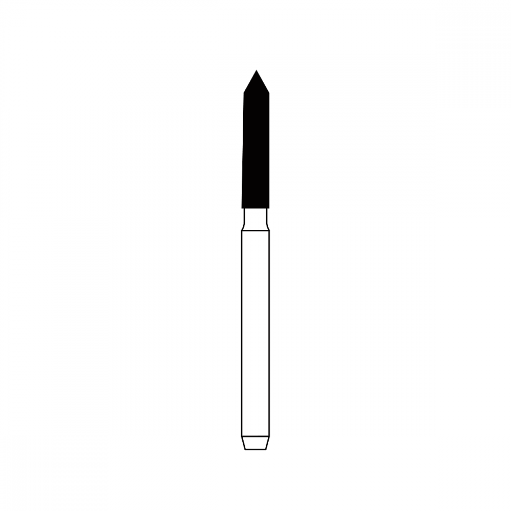 Diamond Bur FG - 3227 бор стоматологический алмазный MICRODONT для турбинного наконечника, форма торпеда конусная, остроконечная