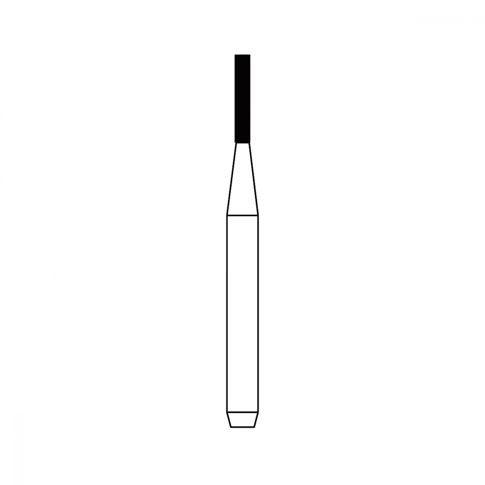 Diamond Bur FG - 1090 бор стоматологический алмазный MICRODONT для турбинного наконечника, форма цилиндрическая, резание боковое и концевое