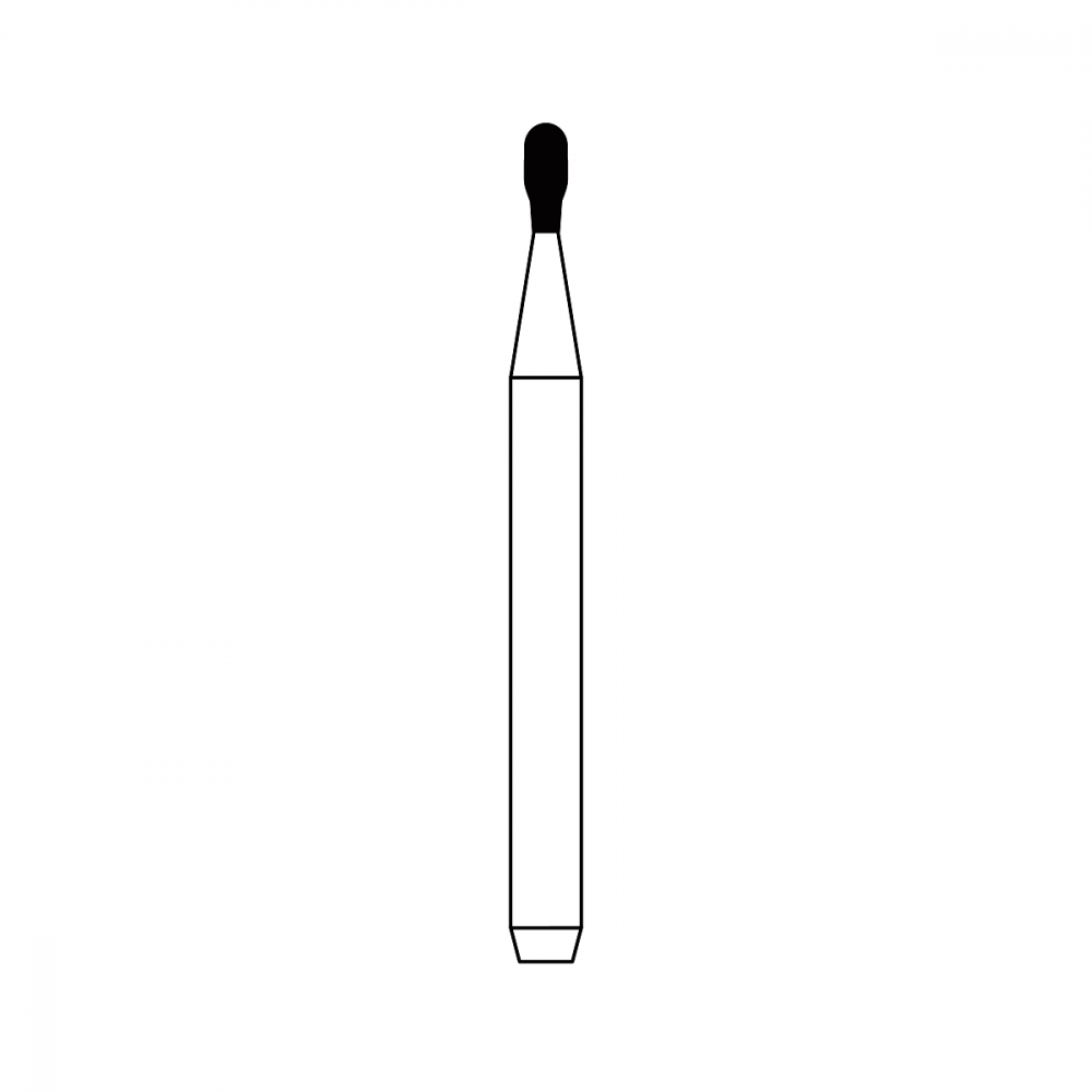 Diamond Bur FG - 1147 бор стоматологический алмазный MICRODONT для турбинного наконечника, форма груша