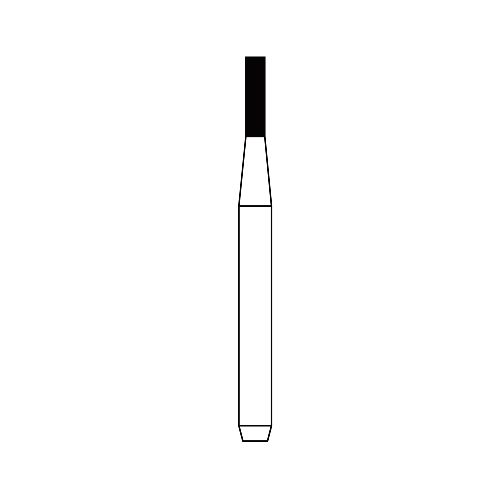 Diamond Bur FG - 1092 бор стоматологический алмазный MICRODONT для турбинного наконечника, форма цилиндрическая, резание боковое и концевое
