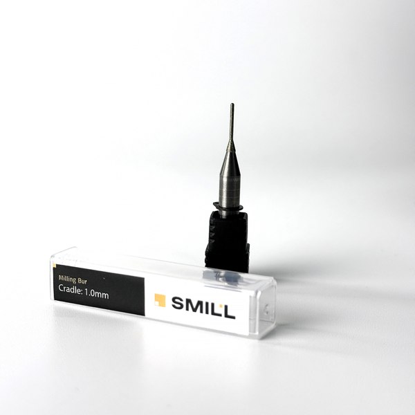 Фреза Smill для стеклокерамики, для станка Cradle, Ø1 мм, хвостовик 6 мм, L50 мм