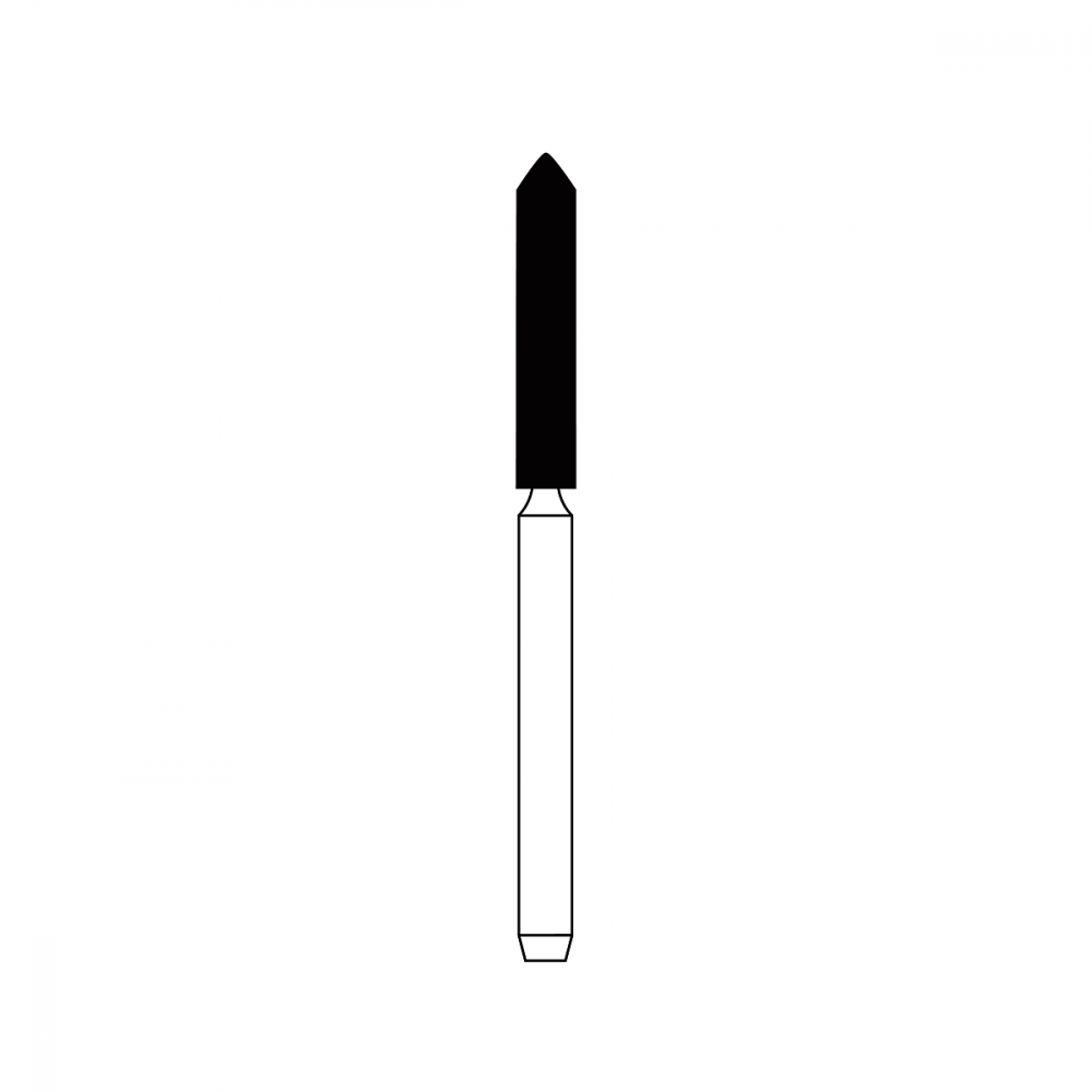 Diamond Bur FG - 4230 бор стоматологический алмазный MICRODONT для турбинного наконечника, форма торпеда цилиндрическая