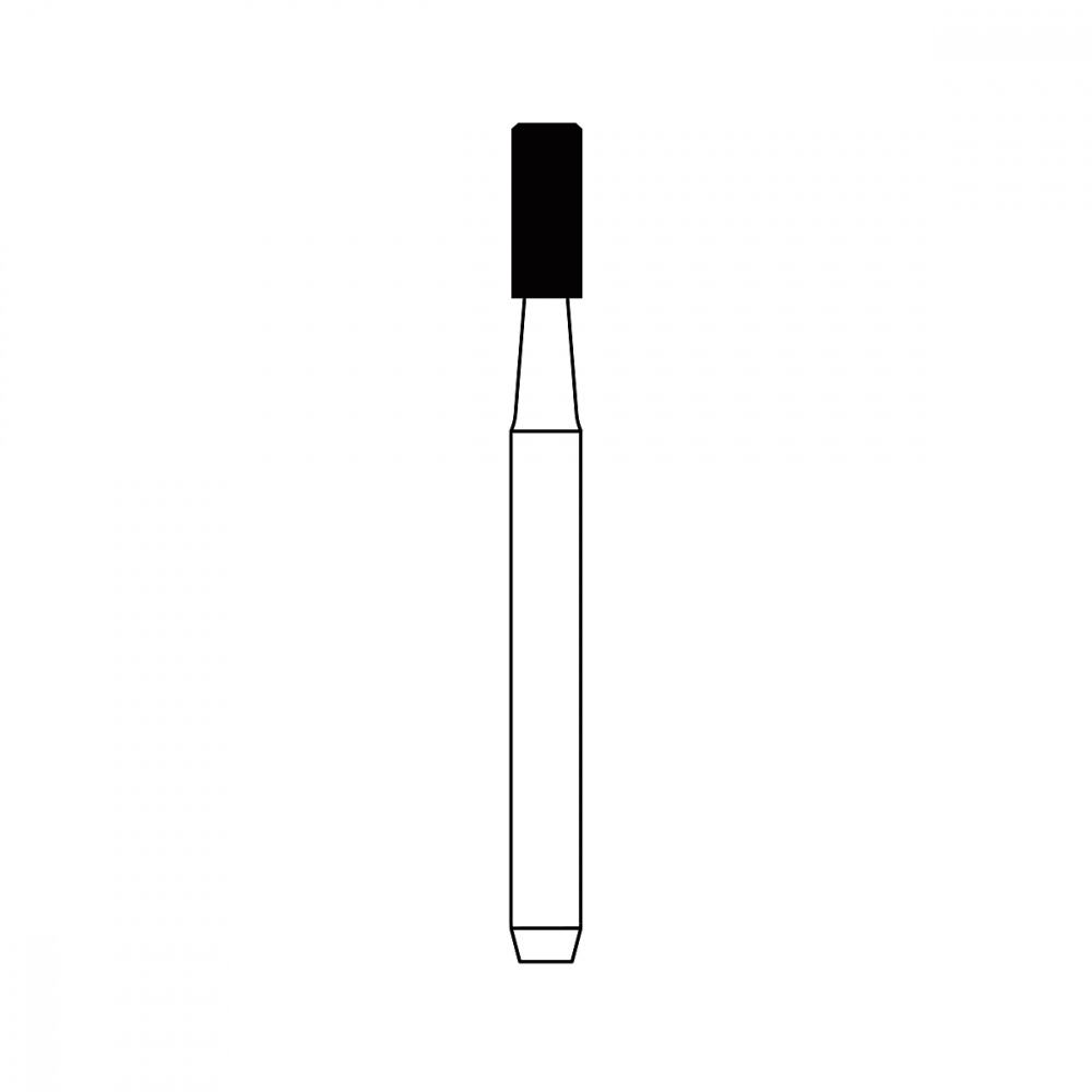 Diamond Bur FG - 1098 бор стоматологический алмазный MICRODONT для турбинного наконечника, форма цилиндрическая, резание боковое и концевое