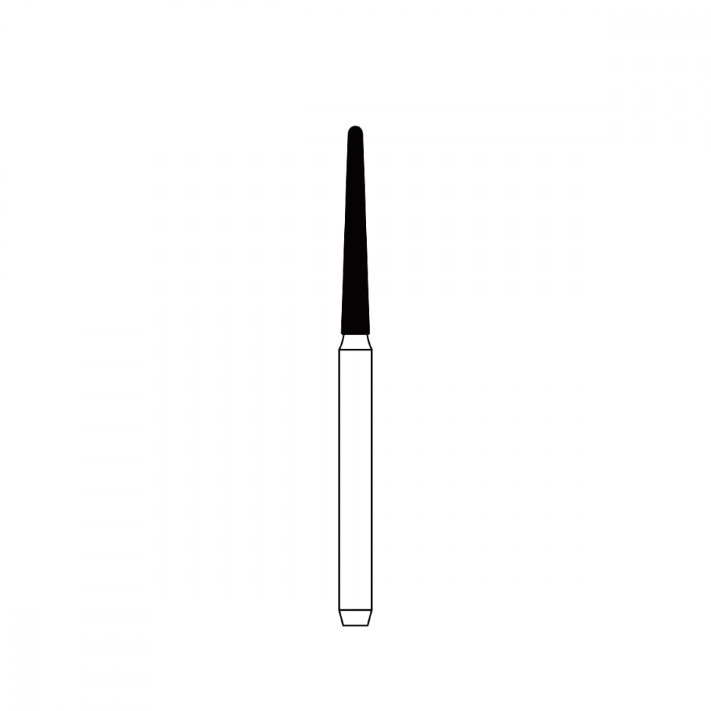 Diamond Bur FG - 4135C бор стоматологический алмазный MICRODONT для турбинного наконечника, форма конусная, закругленная кромка