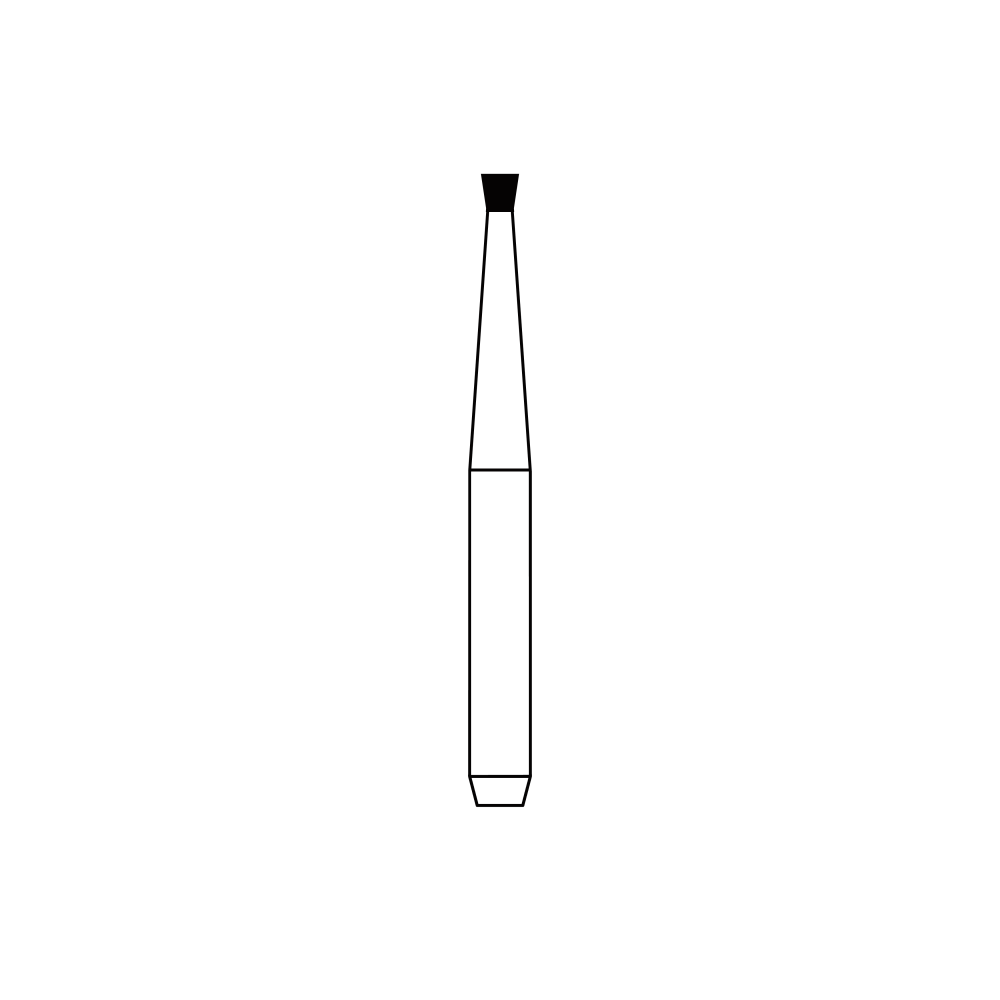 Diamond Bur FG - 1312 бор стоматологический алмазный MICRODONT для турбинного наконечника, форма обратного конуса