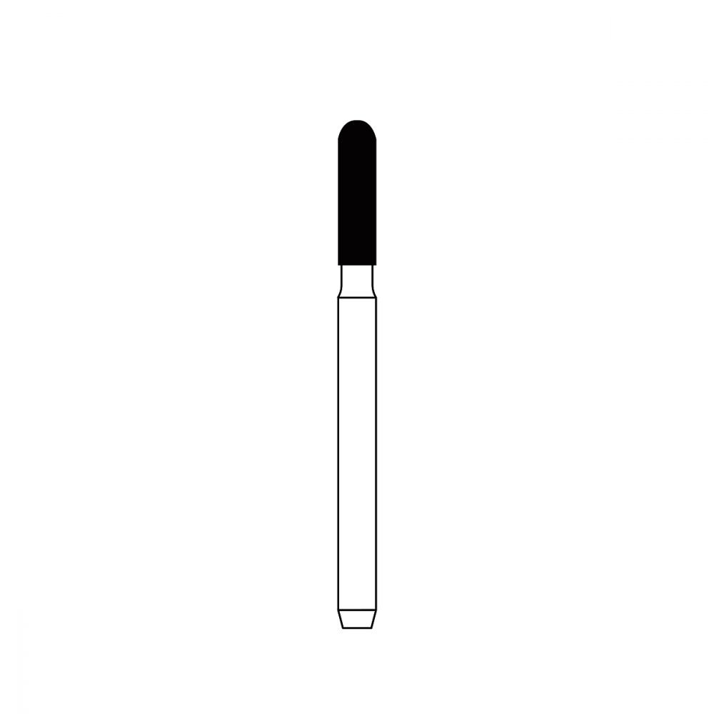 Diamond Bur FG - 2136 бор стоматологический алмазный MICRODONT для турбинного наконечника, форма конусная, закругленная кромка