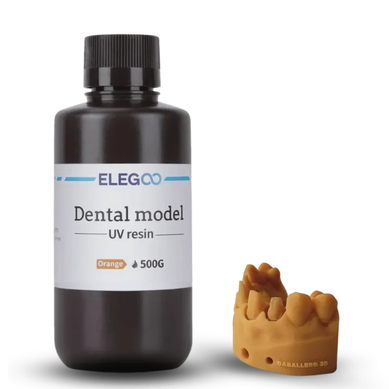 Модельная фотополимерная смола ELEGOO Dental Model для высокоточной 3D-печати в стоматологии.