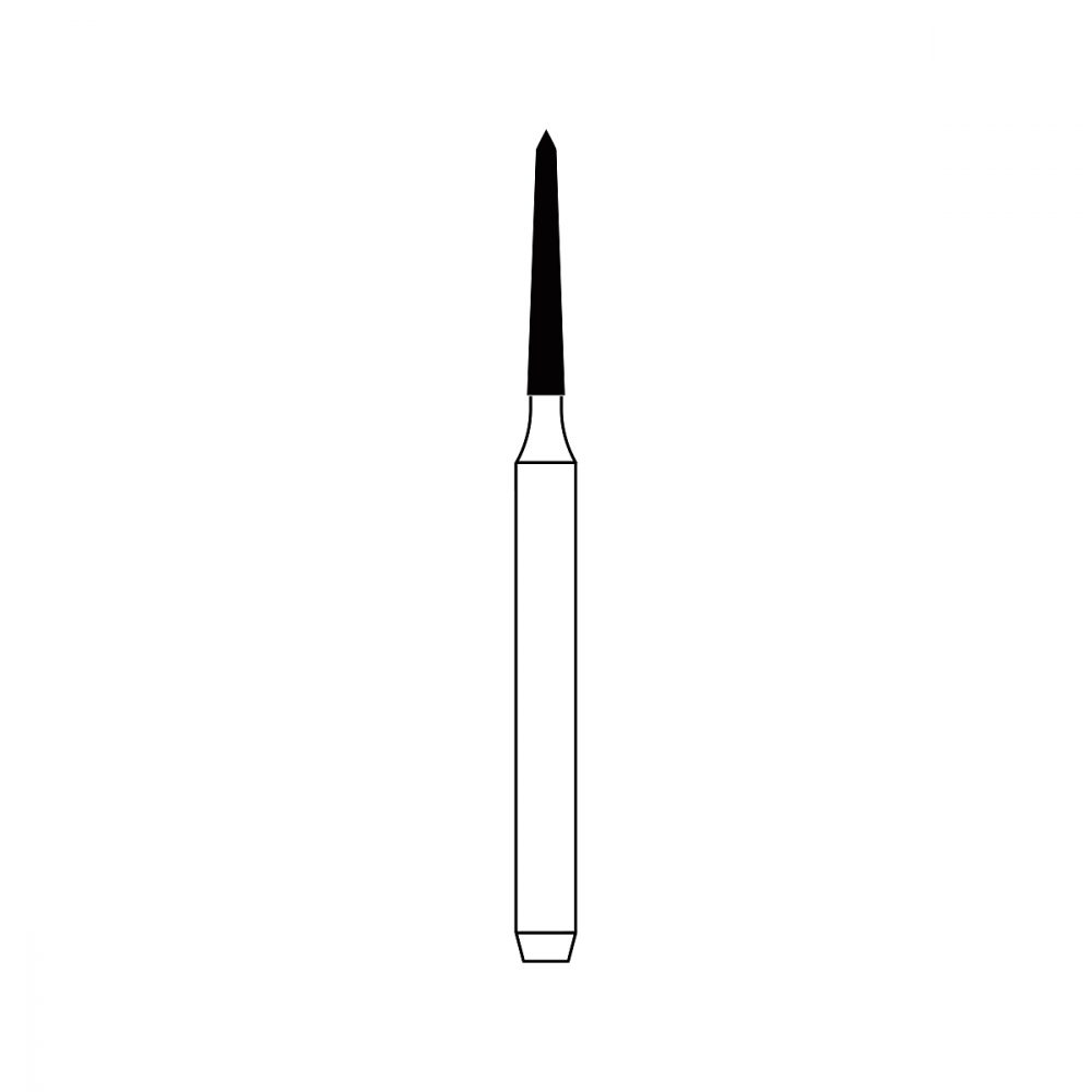 Diamond Bur FG - 2200 бор стоматологический алмазный MICRODONT для турбинного наконечника, форма торпеда конусная, игла