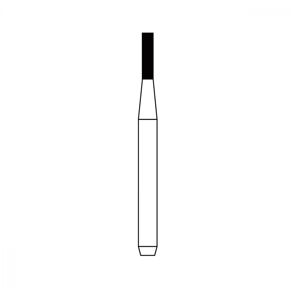 Diamond Bur FG - 1092C бор стоматологический алмазный MICRODONT для турбинного наконечника, форма цилиндрическая, резание боковое и концевое