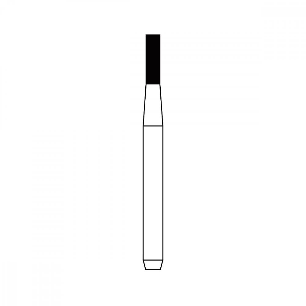 Diamond Bur FG - 1093 бор стоматологический алмазный MICRODONT для турбинного наконечника, форма цилиндрическая, резание боковое и концевое