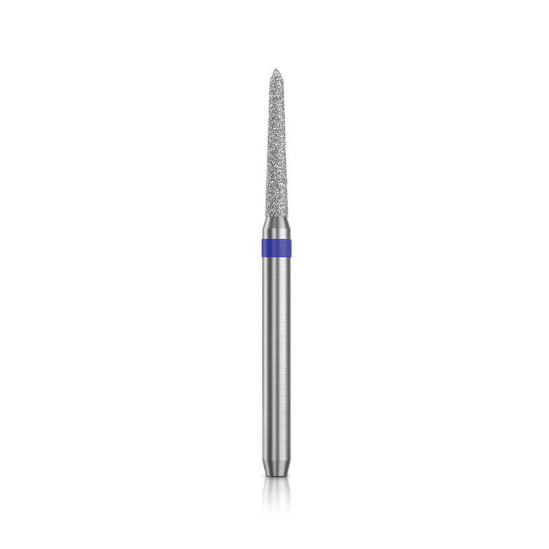 Diamond Bur FG - 3113 бор стоматологический алмазный MICRODONT для турбинного наконечника, форма торпеда конусная, остроконечная
