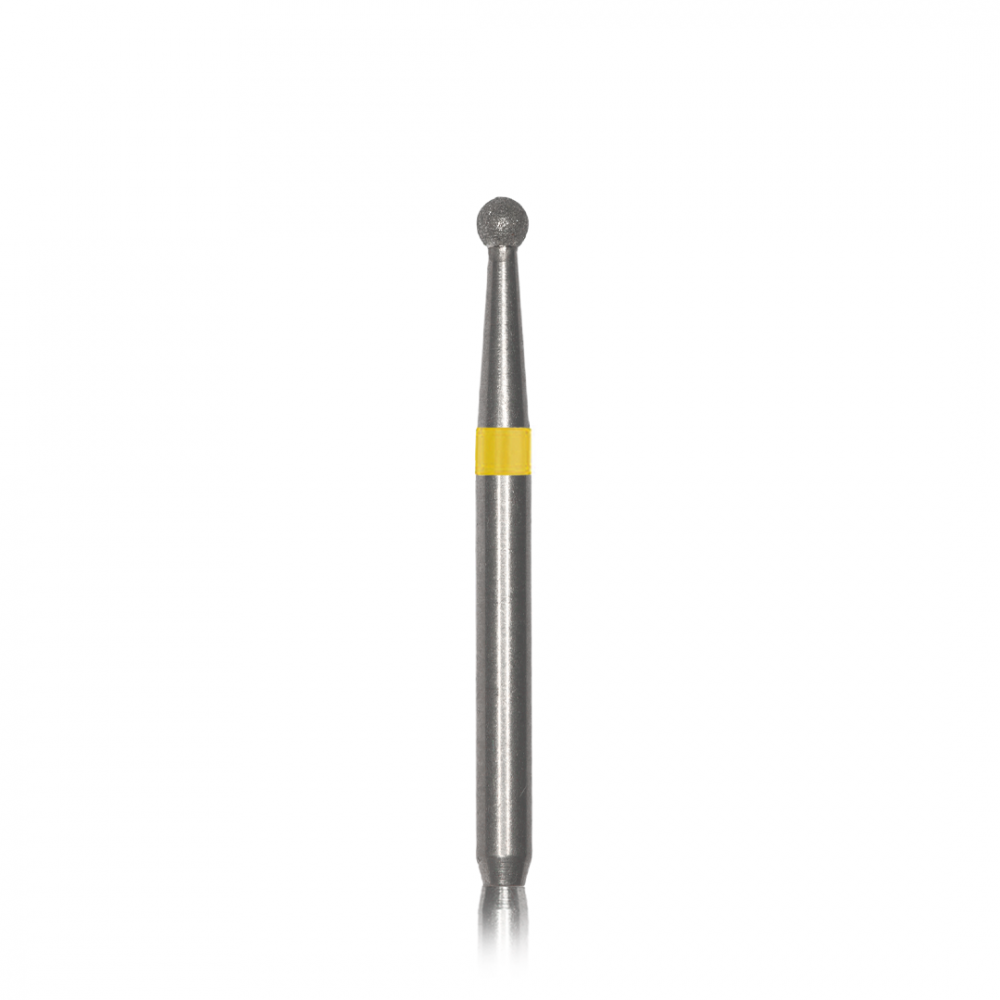 Diamond Bur FG - 1015EF бор стоматологический алмазный MICRODONT для турбинного наконечника, форма круглая (сферическая)
