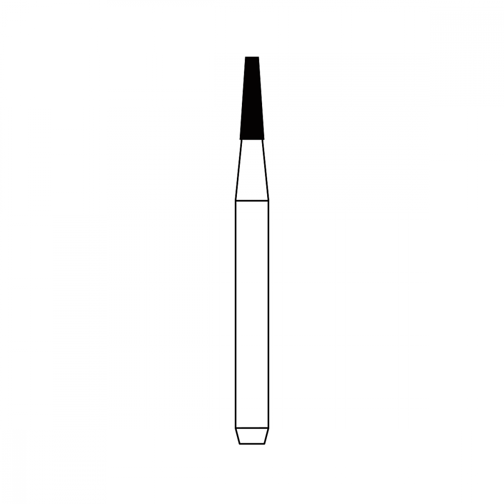 Diamond Bur FG - 1063 бор стоматологический алмазный MICRODONT для турбинного наконечника, форма конусная, усеченный, полусферический