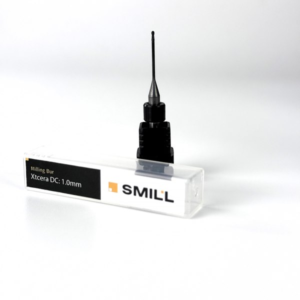 Фреза Smill для циркония, для станка XTCERA, Ø1 мм, хвостовик 4 мм, L50 мм