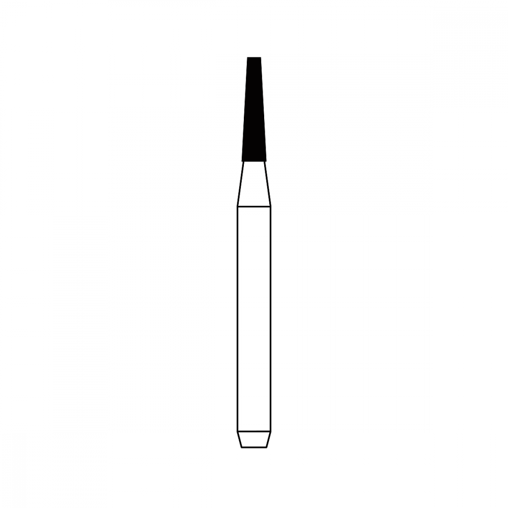 Diamond Bur FG - 1065 бор стоматологический алмазный MICRODONT для турбинного наконечника, форма конусная, усеченный, полусферический