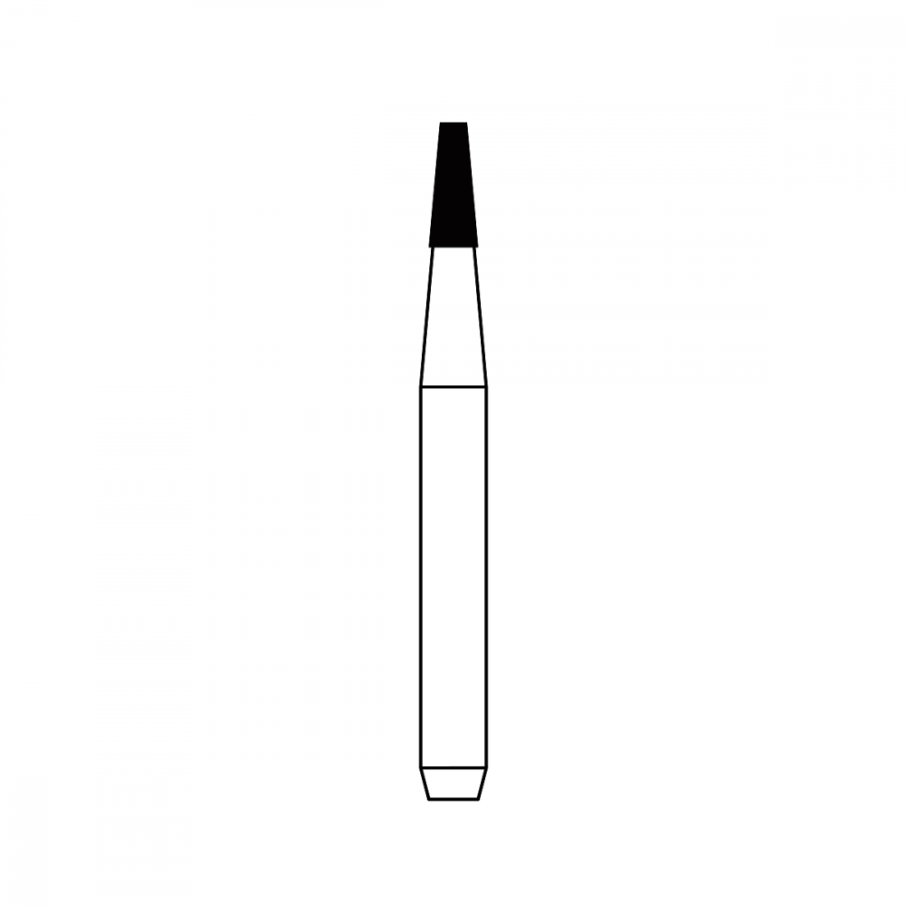 Diamond Bur FG - 1333 бор стоматологический алмазный MICRODONT для турбинного наконечника, форма конусная, усеченный, полусферический