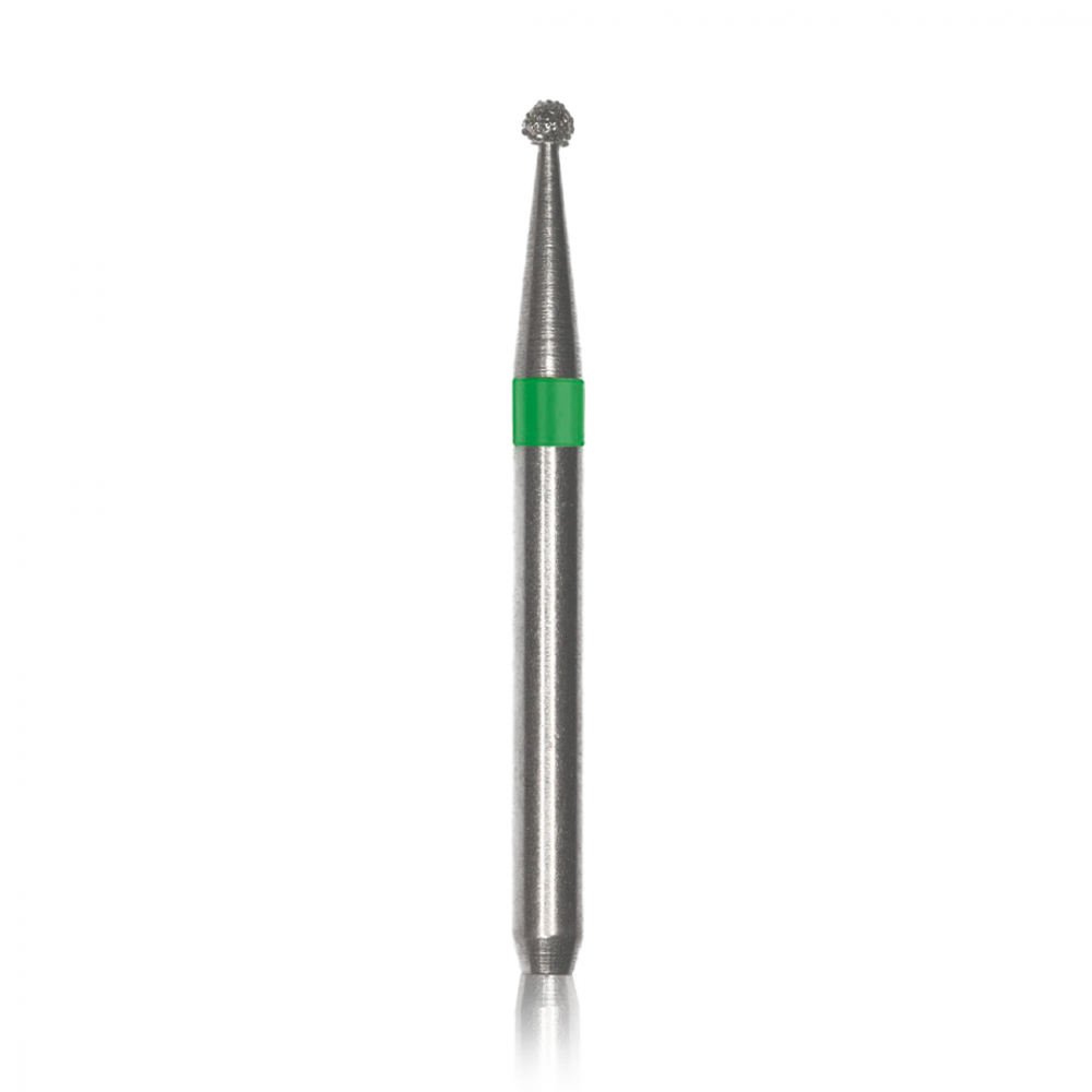 Diamond Bur FG - 1012C бор стоматологический алмазный MICRODONT для турбинного наконечника, форма круглая (сферическая)
