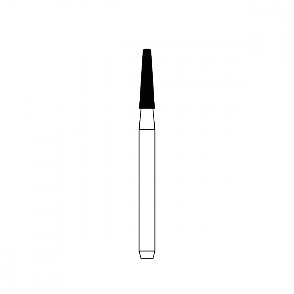 Diamond Bur FG - 2135C бор стоматологический алмазный MICRODONT для турбинного наконечника, форма конусная, закругленная кромка