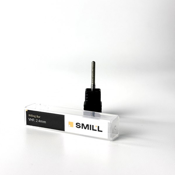Фреза Smill для стеклокерамики, для станка VHF, Ø2,4 мм, хвостовик 3 мм, L35 мм