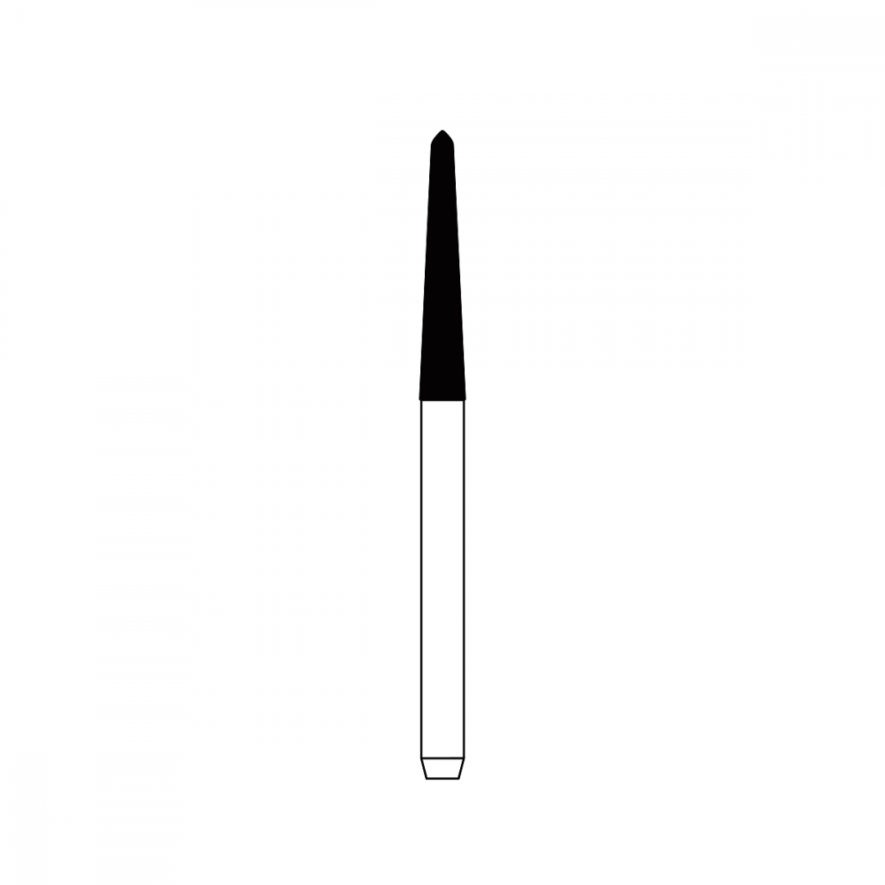 Diamond Bur FG - 3195EF бор стоматологический алмазный MICRODONT для турбинного наконечника, форма торпеда конусная, игла
